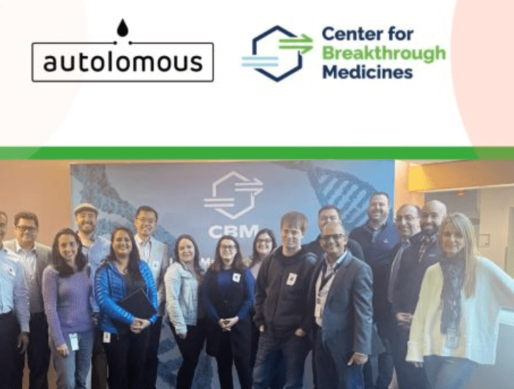 Autolomous and CBM team group photo indoors
